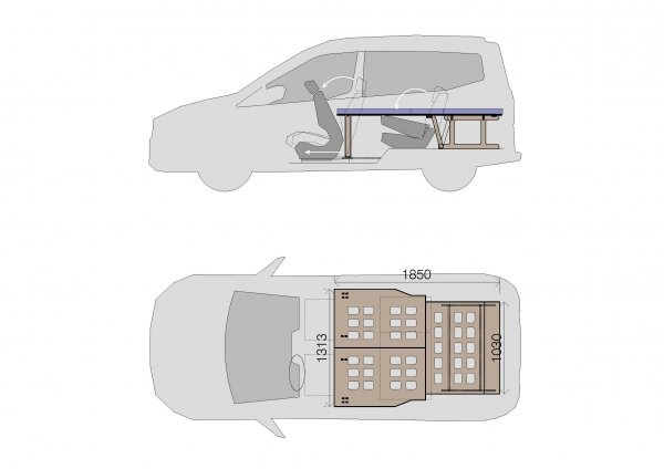 Camporan - Ford Courier bed measures