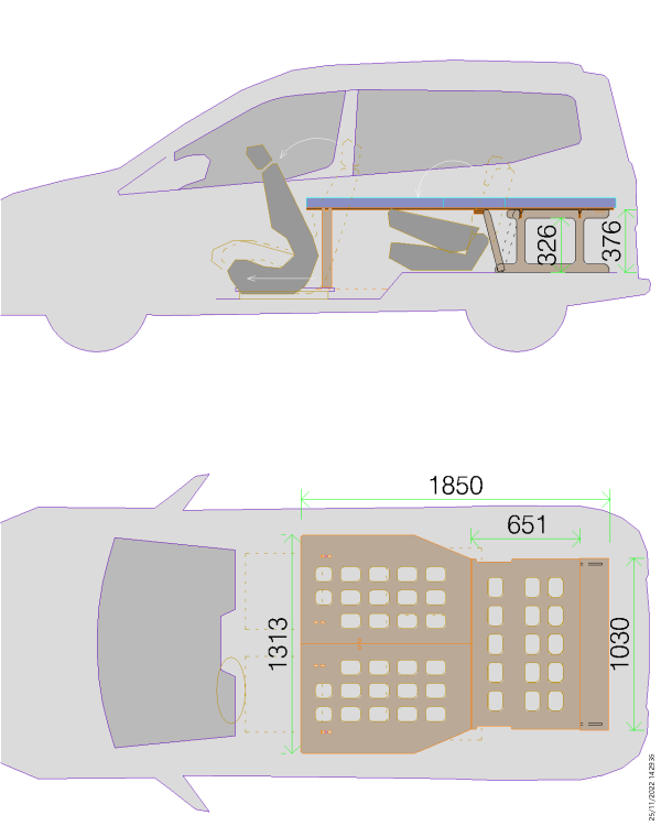 Ford Courier Pack: Bed Frame + Folding Mattress - Image 11