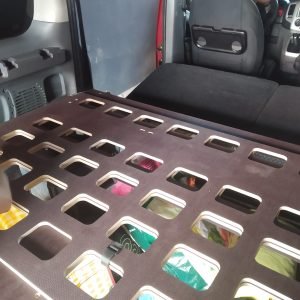 Bed structure for Nissan Evalia interior