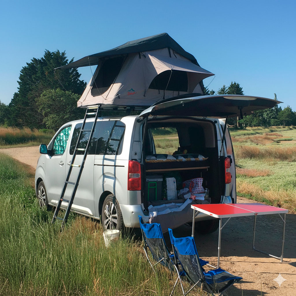 Car Roof Tent DMG135 Gray - Image 2