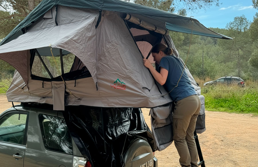 Car Roof Tent DMG135 Gray - Image 5